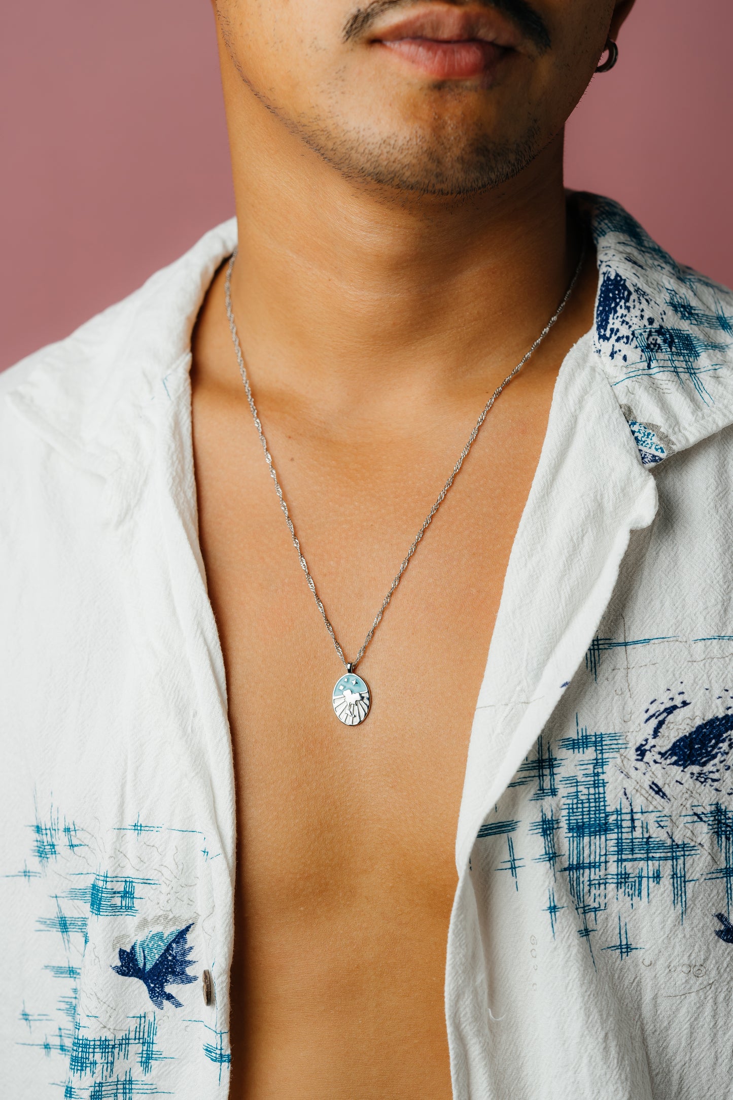 Silver Thailand Necklace - Long Chain