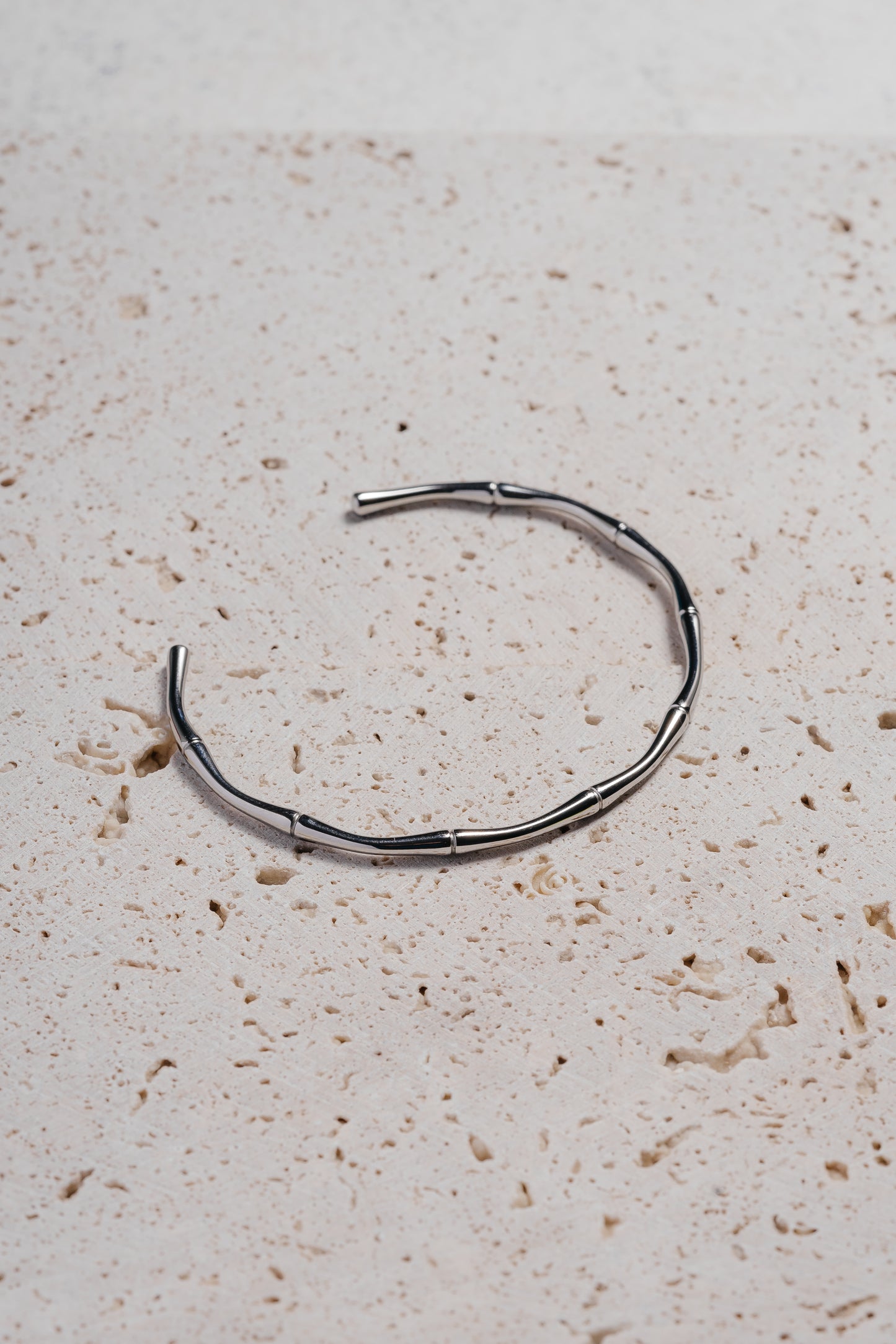 Silver Bamboo Bracelet