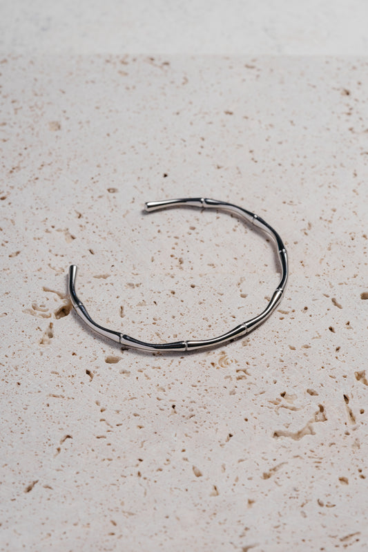 Silver Bamboo Bracelet